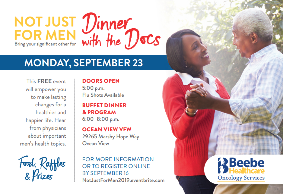 Register today for the Not Just for Men event!